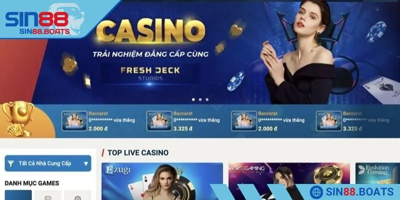 Thông tin về live casino trực tiếp