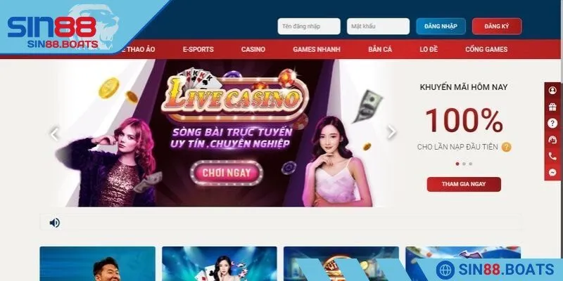 Vai trò lớn của thao tác đăng nhập SIN88