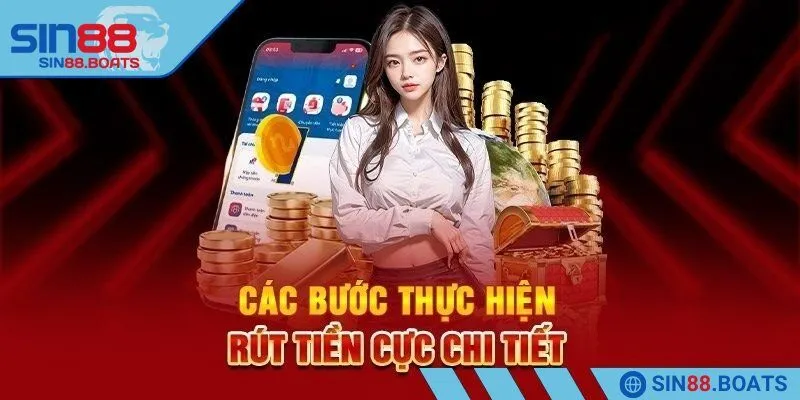 Thao tác rút từ ví điện tử mượt mà
