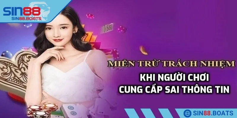 Miễn trách về vi phạm sử dụng tài khoản